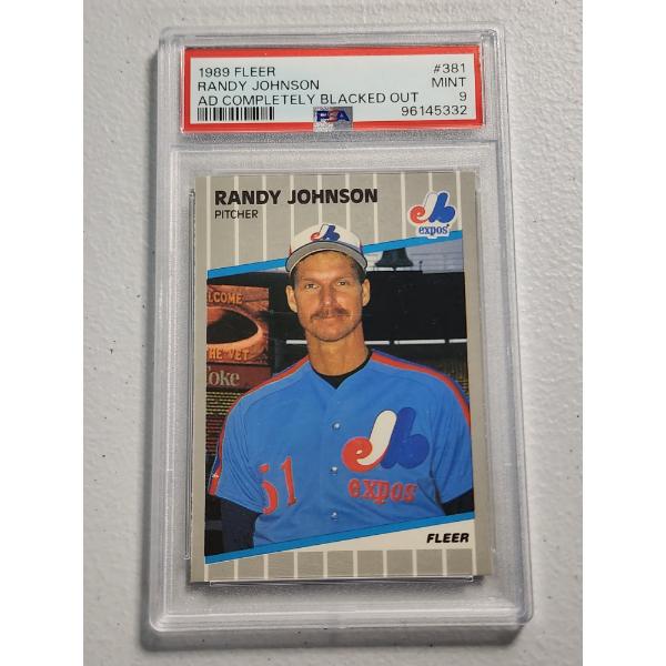 1989 Fleer Randy Johnson Rookie Card #381 Graded PSA 9 Mint Condition