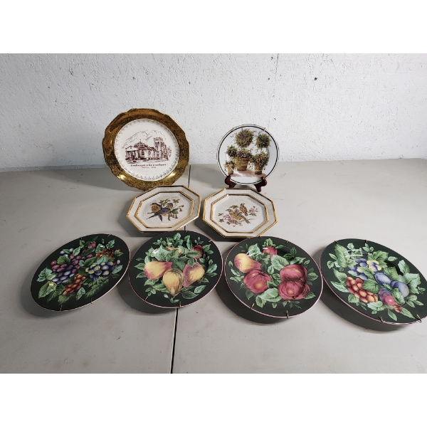 Lot of Decorative Plates - Including Sakura, Wong Lee, 22K Gold Rim Plate
