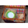 Image 2 : Vintage (Complete Set) Japanese Wicker Picnic Basket With Special Porcelain China Included See Pics