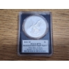 Image 3 : 2021-W PCGS SP70 Burnished Silver Eagle T-2 - Damstra Signed - 1 oz .999 Fine Silver 