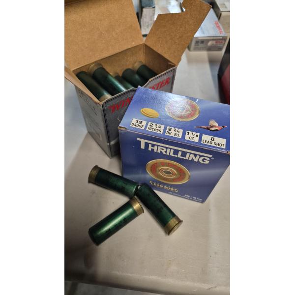 AMMO - SHOT GUN SHELLS - 2 BOXES 12 GAUGE - 2 3/4" - 8 SHOT - SEE PICS