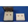 Image 1 : (2) Pairs Of 10K Gold Heart Earrings With Pink & White Stones - Weight: 1.7g