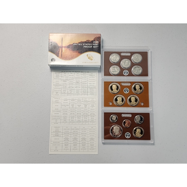 United States 2015 Mint Proof Set With Box & CoA