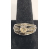Image 1 : Women's Sterling Silver Ring With White Stones - Size 7 - Weight: 5.5g