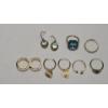 Image 1 : Collection Of Assorted Gold-Tone STERLING Silver Earring Sets/Rings- Total Weight: 26.0g