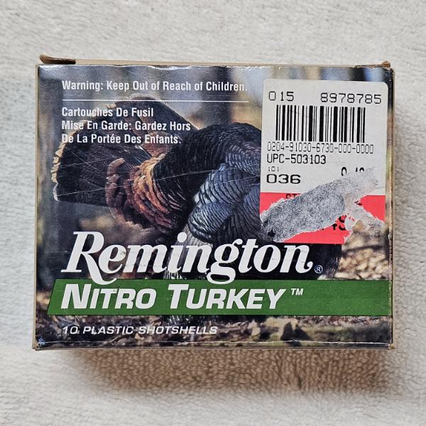 9 Remington Nitro Turkey 12-Gauge Extra-Hard Lead Shot Shotshells