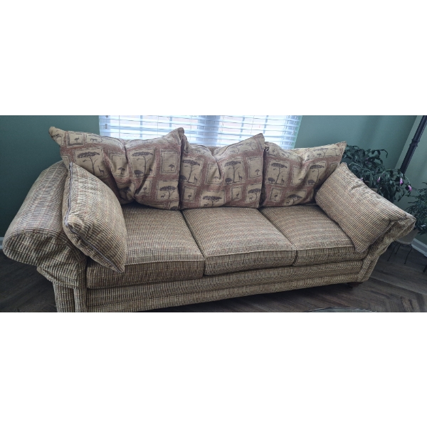 PICKUP IN NORTHFIELD - 96 x 36 Upholstered Sofa / Couch In Superb Condition - See Pictures