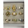 Image 3 : 18 Gorgeous Costume Rings - Display NOT included!