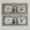 Image 1 : Two Series 1957 United States $1 Silver Certificates FV: $2.00