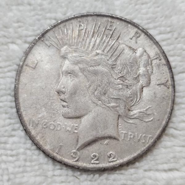 1922 Peace 90% Silver Dollar FV: $1.00