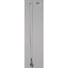 Image 3 : Sterling Silver Pendant Twisted Swirl Pendant With Blue & White Diamonds On 18" Chain - Weight: 4.6g