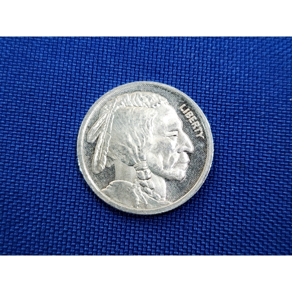 Indian Head Buffalo 1/10th oz .999 Fine Silver Round