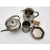 Image 2 : Assorted Vintage Pewter Pieces: Teapot, Mug, Dish Approx. ~ 5.8lbs Total 