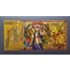 Image 1 : Japanese Anime' - "POKEMON" Gold Foil Note -   PIKACHU (A) -  24k (.999) Gold Foil 1 of 20 in Series