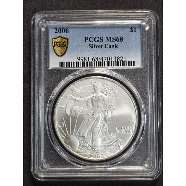 PCGS MS68 2006 American Silver Eagle