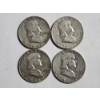 Image 1 : $2.00 Face Value in Benjamin Franklin 90% Silver Half Dollars