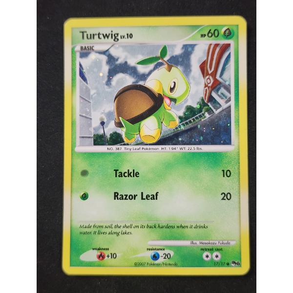 Turtwig 17/17 Holo Rare Vintage 2007 Pokemon Trading Card