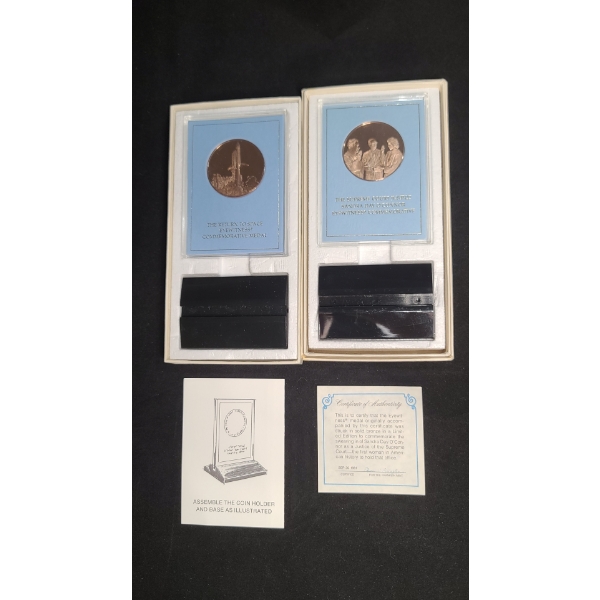 Return to Space Eyewitness & Supreme Court Justice Sandra Day O'Connor Eyewitness Bronze Medals 