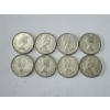 Image 1 : x8 Assorted Years Canadian Silver Quarters Including 1960's FV: $2.00 CAD