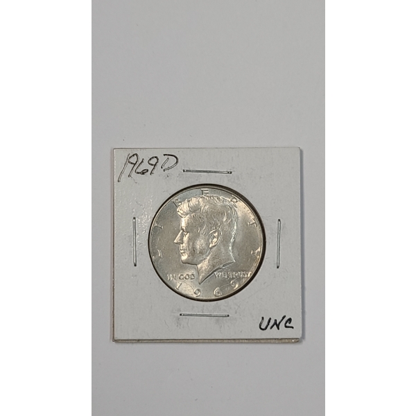 United States 1969-D Kennedy 40% Silver Half Dollar