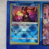 Image 2 : Nice Three Card Pokemon Display Ft. Holo Trading Cards ~ Radiant Greninja, Mew & Lumineon V