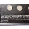 Image 6 : Complete Roosevelt Silver Dime Mint Mark Acrylic Display - Three Silver Dimes From Assorted Mints 