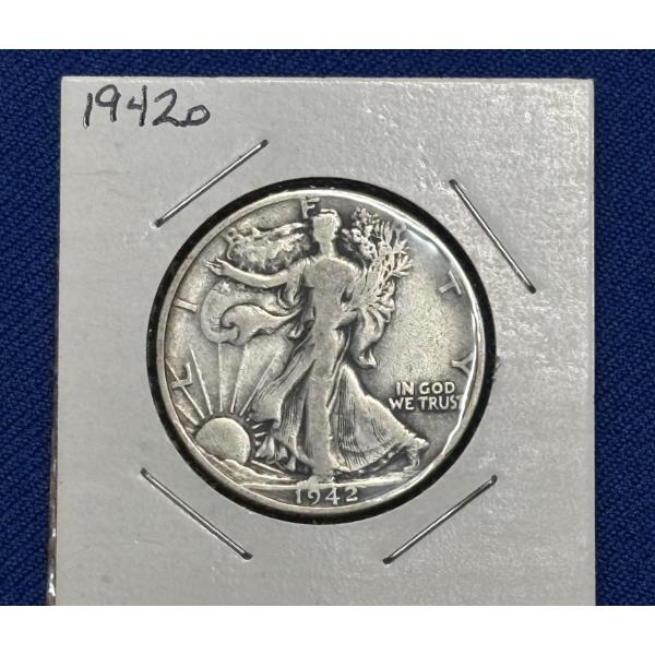 1942-D (90% Silver Walking Liberty Half Dollar)