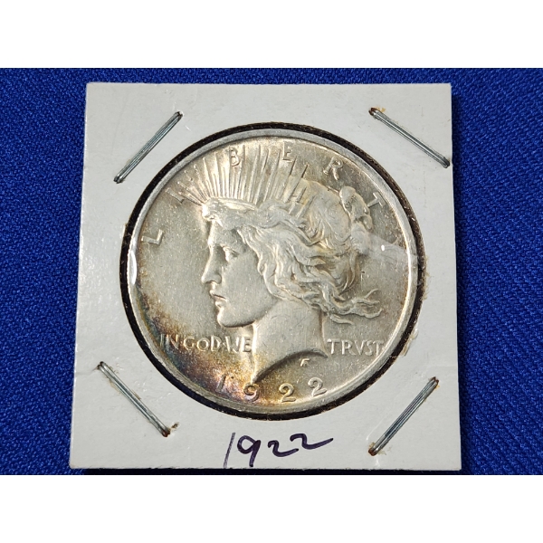 1922 90% Silver Peace Dollar