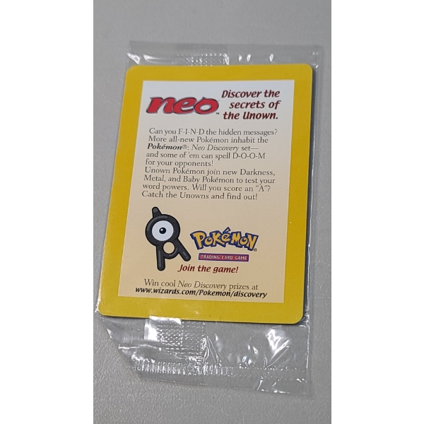 Sealed Pokemon TCG Unown Neo Discovery Card Game Expansion Card
