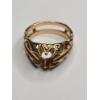 Image 4 : 14K Yellow Gold Openwork Filigree Design Rng Enhancer Guard - Size 6 - Weight: 4.5g
