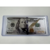 Image 1 : Incredible $100 Ben Franklin .99999 Silver Foil Note In Protective Holder - Mint Condition