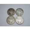Image 2 : (4) 90% Silver U.S. Barber Quarters - Years 1914, 1914, 1909, 1899 - FV: $1.00