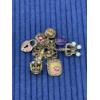 Image 2 : Charm Bracelet with Various Charms - Heart Locket - Joker Hat - Etc.