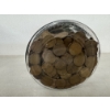Image 4 : 794 Unsearched U.S. Wheat Cents Pennies In A Glass Container 