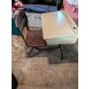 Image 1 : 28" Vintage School Desk With Contents, Games, Books, Paints & More