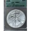 Image 3 : 2006 ICG-MS67 Silver Eagle - FV $1.00 - .999 Silver - Pure Silver - Encapsulated - Mintage: 10,676,5