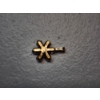 Image 2 : Gorgeous 14K Gold Pendant with Purple Stones Total Weight: 0.8g