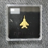 Image 1 : 1/20 Gram .999 Fine Gold F-15 EAGLE SHAPED BAR ~ 1/20 Gram of GOLD ~ In Protective Case!