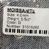 Image 9 : STUNNING & BEAUTIFUL Sterling Silver Pendant With .5 Carat GRA Certified Moissanite With COA