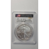 Image 1 : PCGS 2021 GEM BU Type 2 U.S 1 Oz .999 Fine Silver American Eagle Signed By Emily Damstra 