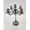 Image 1 : Incredible Sterling Silver 5-Arm Candelabra - Total Weight: 5.4lbs