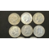 Image 2 : U.S 1965, 1966, 1967, 1968, 1969 Philadelphia/Denver Mint 40% Silver Kennedy Half Dollars - FV: $4