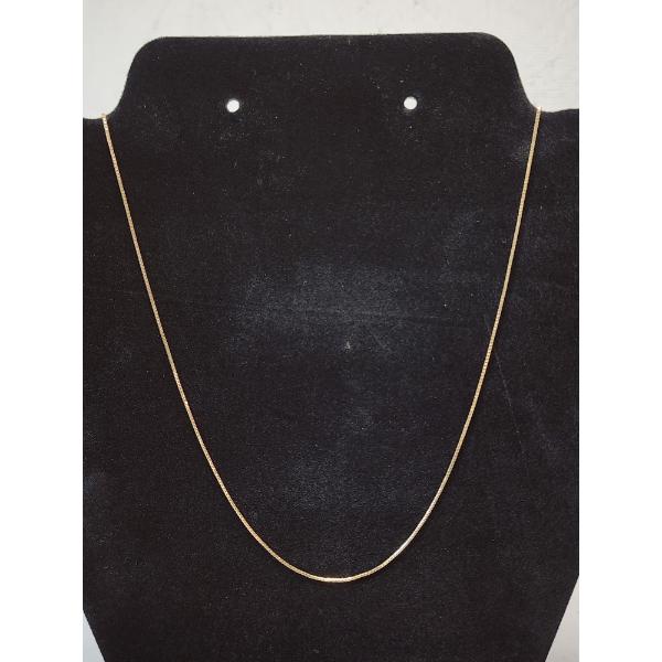 Beautiful 14K Gold 18" Chain Necklace TW: 2.3g