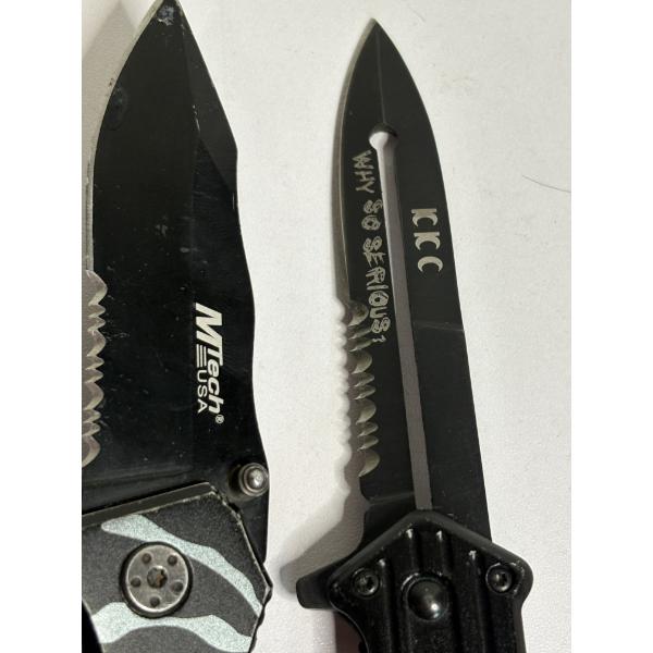 Pocket Knives - Mtech USA Navy - Why So Serious Switchblade Knife