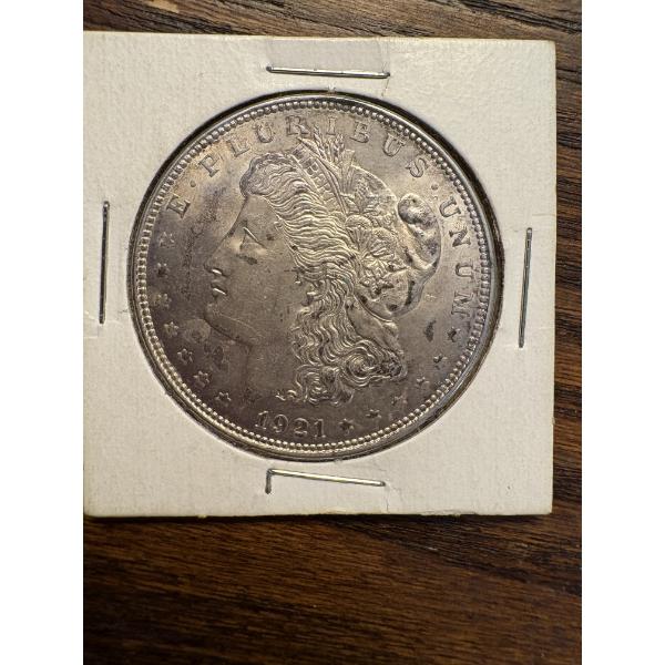 90% Silver -1921 Morgan Silver Dollar - FV $1.00