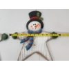 Image 3 : 2 Outdoor Metal Christmas/Holiday Snowmen Stakes - Approx. 19in Tall