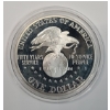 Image 2 : 1991-S United Service Organizations (USO) 50th Anniversary Commemorative 90% Silver Proof Dollar ~