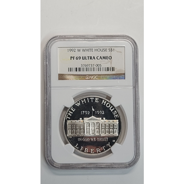 NGC 1992-W PF 69 ULTRA CAMEO White House 200th Anniversary Commemorative 90% Silver Proof Dollar