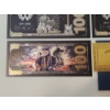 Image 9 : x5 Assorted Classic County Artists $100 24K Gold Plated Banknotes Set w/ CoA