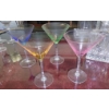 Image 2 : Set Of 4 Colored Martini Glasses - See Pictures